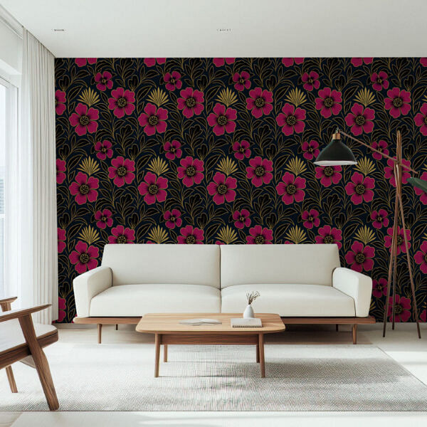 Florence Broadhurst Floral Elegance Wallpaper