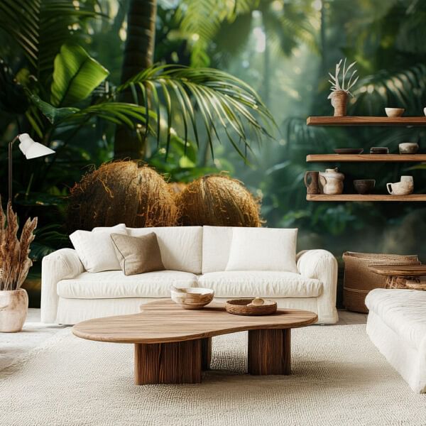 Tropical Oasis with Lush Green Foliage